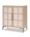 Furniture Legacy Classic Biscayne 40" Wood Bar Chest In Malabar With Alabaster Fronts