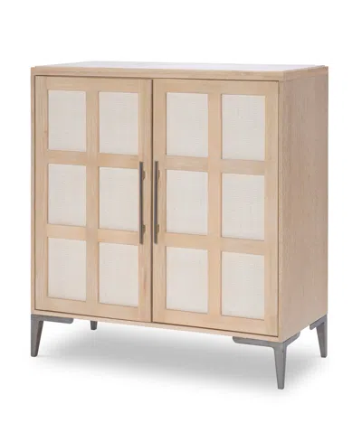 Furniture Legacy Classic Biscayne 40" Wood Bar Chest In Malabar With Alabaster Fronts