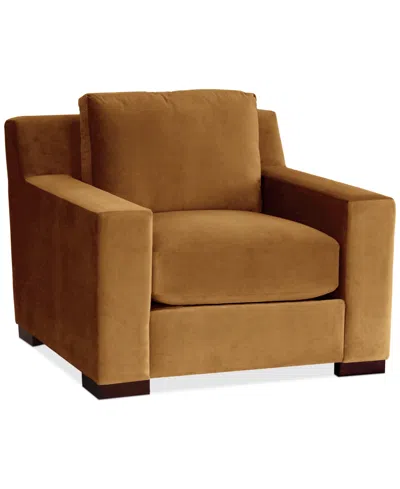 Furniture Marristin 43" Fabric Chair, Created For Macy's In Dark Camel