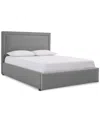 Furniture Naliya Twin Upholstered Storage Bed In Graphite