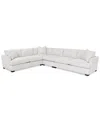 Furniture Nightford 143" 4-pc. Fabric L Sectional, Created For Macy's In Dove