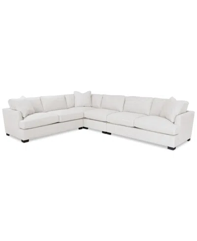 Furniture Nightford 143" 4-pc. Fabric L Sectional, Created For Macy's In Dove