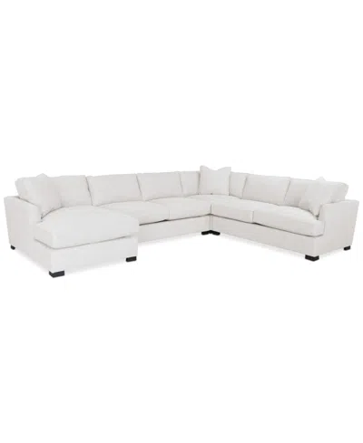 Furniture Nightford 148" 4-pc. Fabric Chaise Sectional, Created For Macy's In Dove