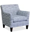 Furniture Nightford 30" Fabric Accent Chair, Created For Macy's In Blue