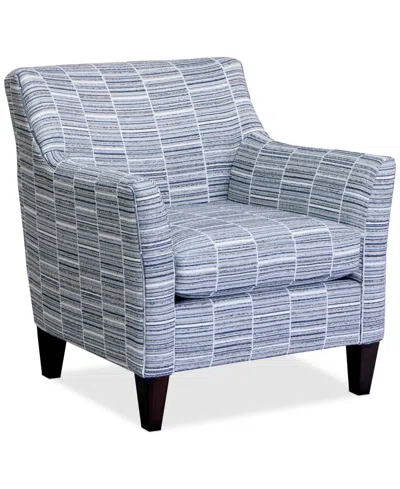 Furniture Nightford 30" Fabric Accent Chair, Created For Macy's In Blue