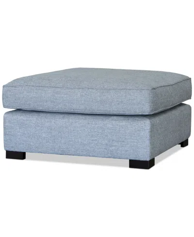 Furniture Nightford 38" Fabric Bumper Ottoman, Created For Macy's In Granite