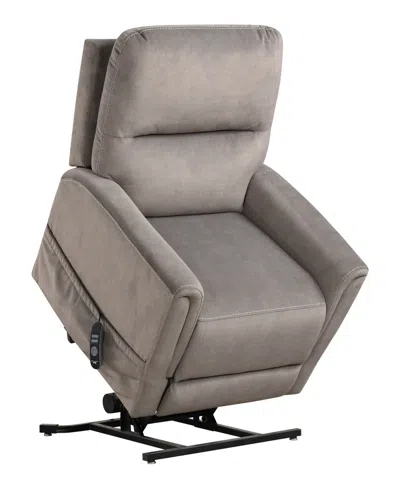 Furniture Of America 33" Polyester Nightfall Power Recliner Lift Chair In Gray