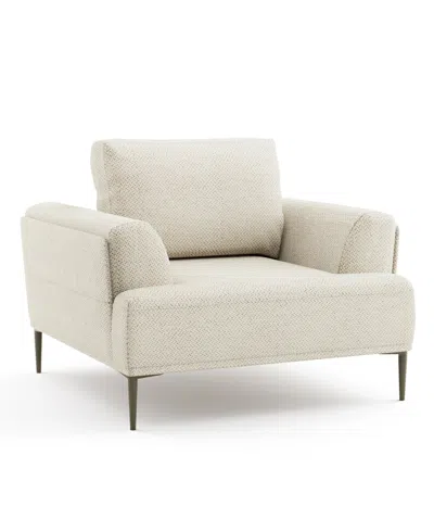 Furniture Of America 44" Orlandi Chenille Arm Chair With Extendable Backrest In Beige