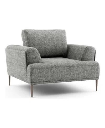 Furniture Of America 44" Orlandi Chenille Arm Chair With Extendable Backrest In Gray