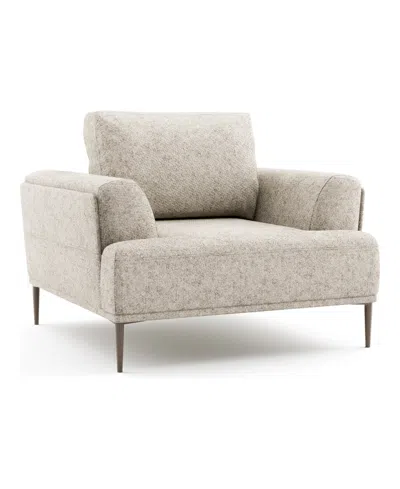 Furniture Of America 44" Orlandi Chenille Arm Chair With Extendable Backrest In Light Brown