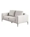 Furniture Of America 65" Danio Chenille 2-seater Track Arm Loveseat In Gray