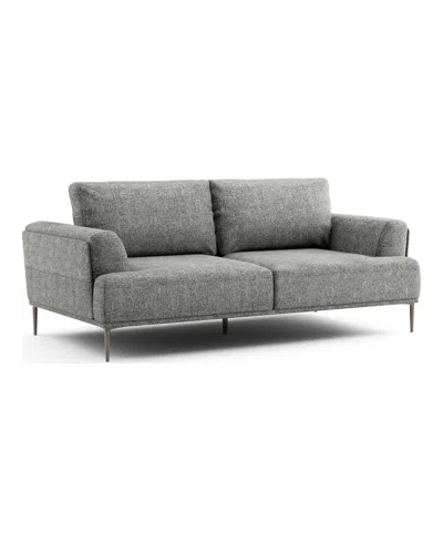 Furniture Of America 81" Orlandi Chenille Flared Arm Sofa In Gray
