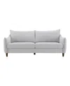 Furniture Of America 85" Lacy Chenille Slope Arm Sofa In Light Gray