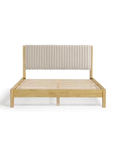 Furniture Of America Adin Platform Bed, Queen In Neutral