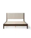 Furniture Of America Adin Platform Bed, Queen In Brown