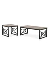 Furniture Of America Bonanza Wood Coffee Table Set, 2-piece