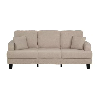Furniture Of America Colby Upholstered Sofa In Sand