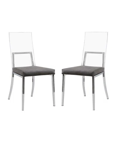Furniture Of America Crizane Upholstered Side Chair, Set Of 2