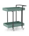 Furniture Of America Daria Metal Frame 2-shelf Serving Cart In Blue