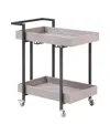 Furniture Of America Daria Metal Frame 2-shelf Serving Cart In Gray