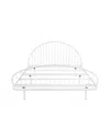 Furniture Of America Duke Metal Platform Bed Frame, Full In Metallic