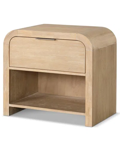Furniture Of America Elowyn 27" Solid Wood 1-drawer Nightstand With Shelf In Brown