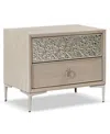 Furniture Of America Fable 24" Solid Wood 2-drawer Nightstand With Usb Port In Brown