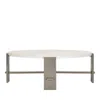 Furniture Of America Foundations Circle Cocktail Table In Linen