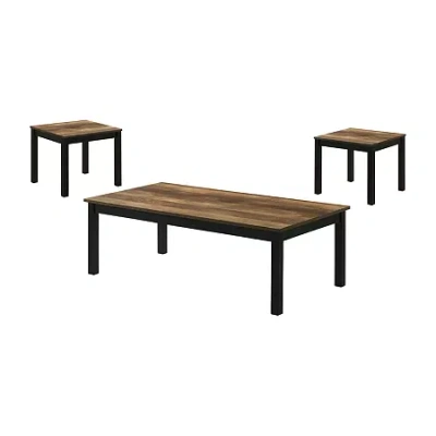 Furniture Of America Funiture Of America Linel Easy Setup Coffee Table Set In Brown