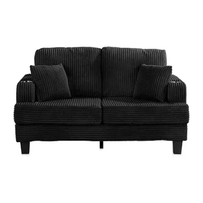 Furniture Of America Furniture Of Americ Kasin Upholstered Loveseat In Black