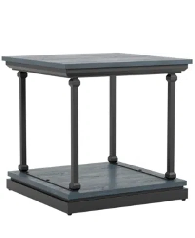 Furniture Of America Grestin 1 Shelf End Table In Blue