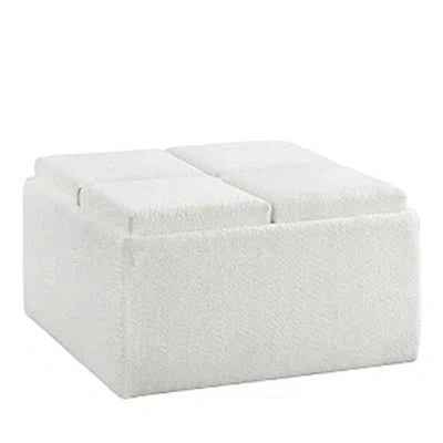 Furniture Of America Hans Ottoman In White