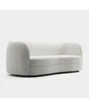 Furniture Of America Isabella 82.5" Boucle Fabric Curved Sofa In Off-white