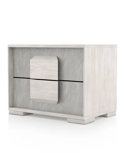 Furniture Of America Jonnick 18" Wood Two-tone 2-drawer Nightstand In Gray