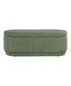Furniture Of America Lyla Chenille Oval Storage Bench