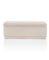 Furniture Of America Lyla Chenille Rectangle Storage Bench