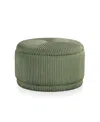 Furniture Of America Lyla Chenille Round Storage Ottoman