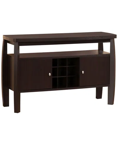 Furniture Of America Mendota Contemporary Buffet Table In Medium Bro
