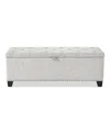 Furniture Of America Meryl Tufted Storage Bench In Gray