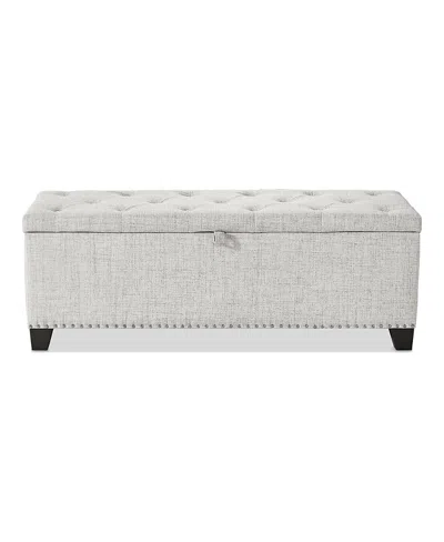 Furniture Of America Meryl Tufted Storage Bench In Gray