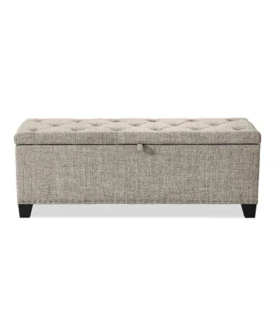 Furniture Of America Meryl Tufted Storage Bench In Gray