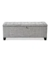 Furniture Of America Meryl Tufted Storage Bench In Gray