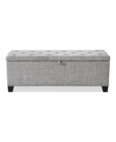Furniture Of America Meryl Tufted Storage Bench In Gray
