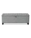 Furniture Of America Meryl Tufted Storage Bench In Gray