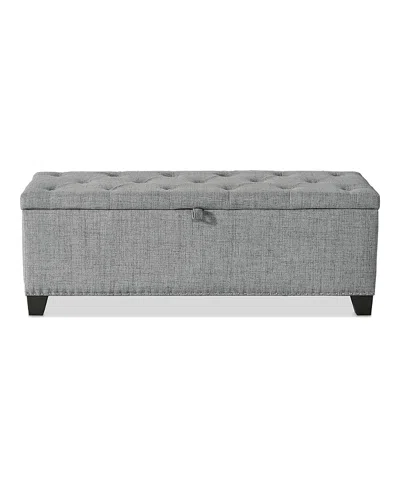 Furniture Of America Meryl Tufted Storage Bench In Gray