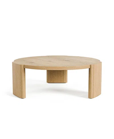 Furniture Of America Minst Wood Round Coffee Table