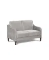 Furniture Of America Peter 51.5" Velvet Loveseat In Gray