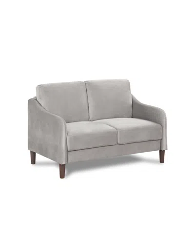 Furniture Of America Peter 51.5" Velvet Loveseat In Gray