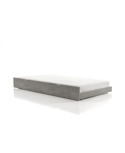 Furniture Of America Piro Antique Wood Trundle In Gray