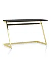 Furniture Of America Torrey High Gloss Writing Desk With Usbs In Black